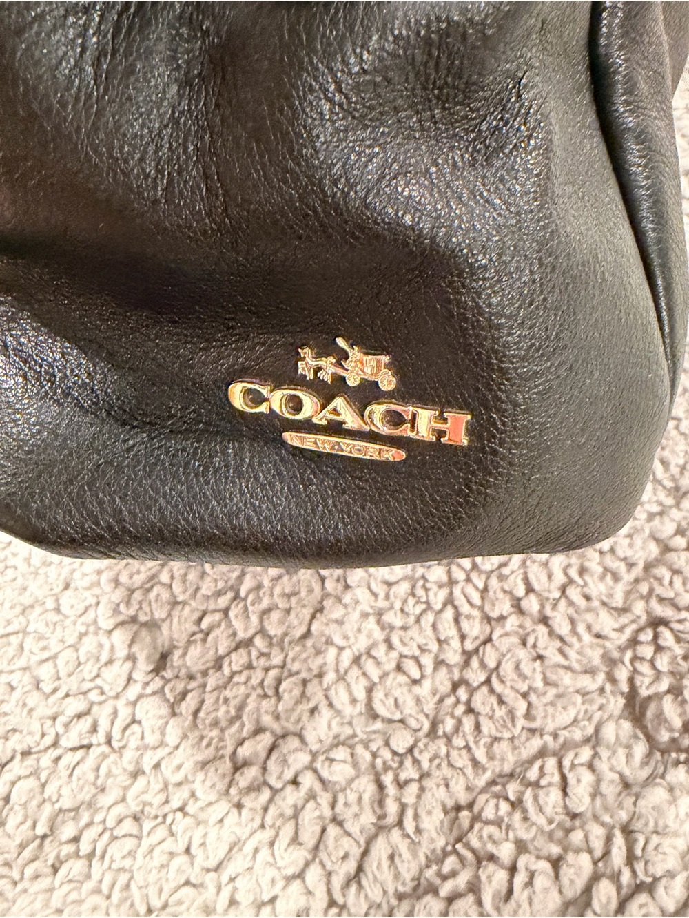 Coach Madison Pheobe Black pebble leather bag Excellent condition - Picture 6 of 16